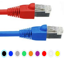 Cat6 500MHz câbles de raccord blindés 24AWG multi-brins CMR Riser