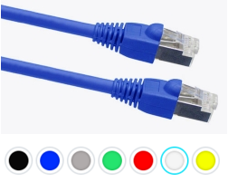  Câbles de raccord blindés CAT6A - 10Giga 24AWG multibrins