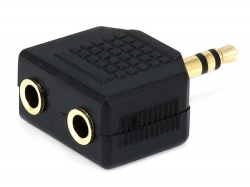 [MPMS-MPFSX2-AD] 3.5mm Stereo Y-Splitter 3.5mm Stereo Male to 2 x 3.5mm Stereo Female Adapter