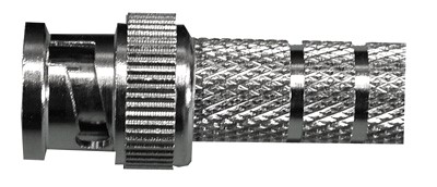 [BNC-1R] Connecteur BNC mâle, avec parois texturés - à visser (RG59)   