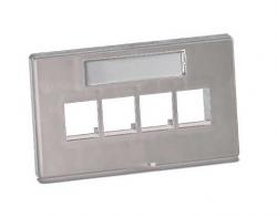 [PLV-QPMFH4-01] QUICKPORT™ Modular Furniture Faceplate, 2-Port, Gray (Herman Miller)