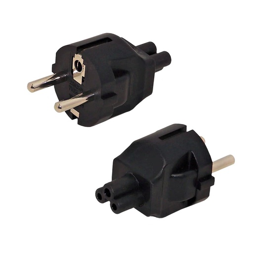 [PCA-EU/C5-A] Adaptateur CA, avec prises Schucko (Euro) Mâle à C5