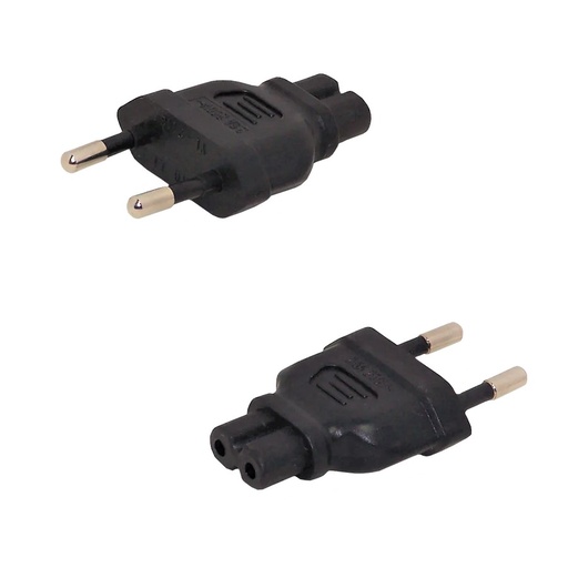 [PCA-EU/C7-A] Adaptateur CA, avec prises Schucko (Euro) Mâle à C7