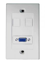 [WPIK-VGA] VGA Wall Plate HD-15 Female to HD-15 Female