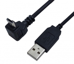 Câble USB2.0, A droit à Micro B angle vers le bas