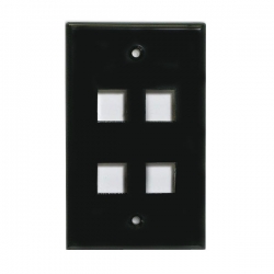 Keystone Wall Plates Black- 1 to 6