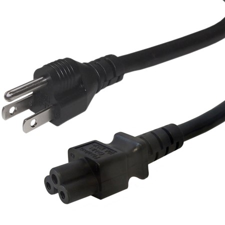 Cordons d'alimentation AC NEMA 5-15P à IEC C5 - 18AWG