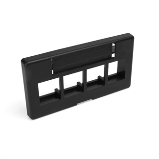 [PLV-QPMFS4-04] Leviton Quickport - Modular Furniture Faceplate