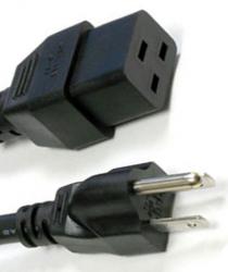 Power Cord 5-15P to C19 14AWG - 15A Heavy Duty SJT