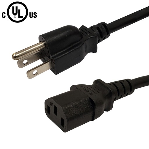 5-15P to IEC C13 18AWG NEMA Power Cable
