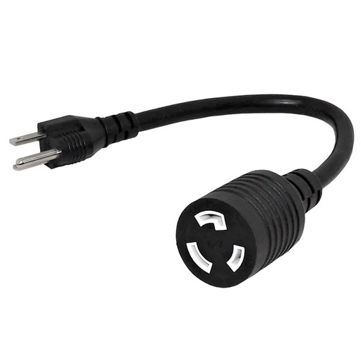 [PCC-515PL520R-1] Power Cord NEMA 5-15P to NEMA L5-20R 14AWG