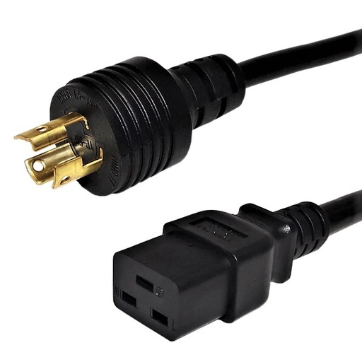 Power Cord NEMA L5-15P to  IEC C19 - 14 AWG