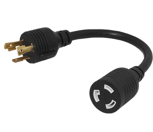 [PCC-L530PL520R-1] Power Cord NEMA L5-30P to NEMA L5-20R - 12 AWG