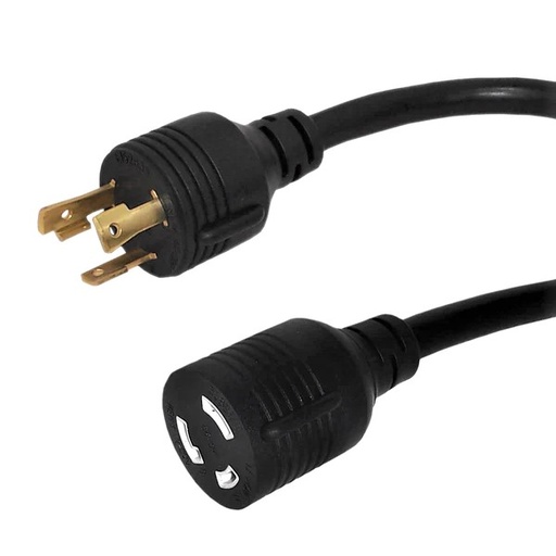 [PCC-L530PL530R-15] Power Cord NEMA L5-30P to NEMA L5-30R - 10AWG