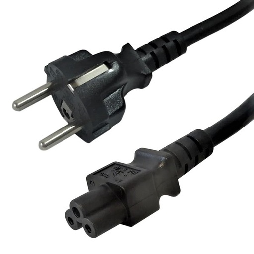 [PCC-EU/C5-2M] Power Cord SCHUKO CEE 7/7 (Euro) to IEC C5 - H05VV-F 0.75 (2.5A 250V)