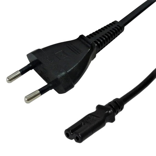 [PCC-EU/C7-2M] PCordons SCHUCKO 7/7 Euro à IEC-C7   AWG 18 - H05VV-F 0.75 (2.5A 250V)