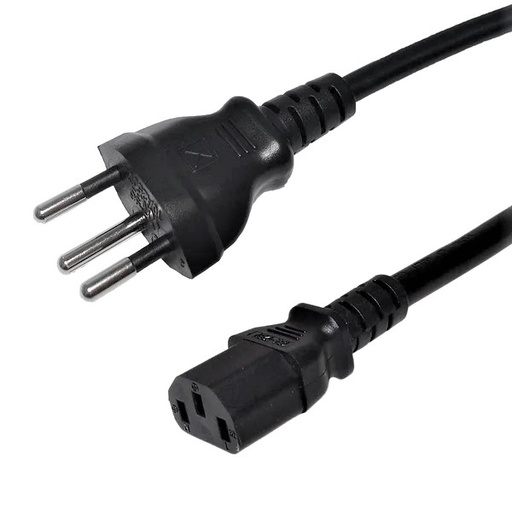 [PCC-SW/C13-2M] Power Cord SEV 1011 (Switzerland) to IEC C13 - H05VV-F 1.0 (10A 250V)