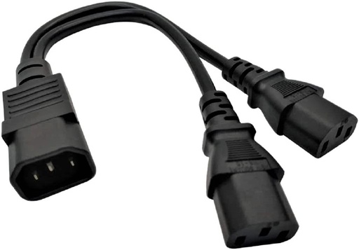Power Splitter Cable IEC C14 to 2x IEC C13