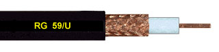 [RG59UFT4/1000] RG59U FT4 22AWG 95% TRESSE