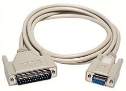 Câble adaptateur série - DB9 femelle vers DB25 mâle 