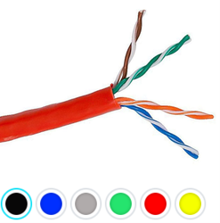 CAT5e câble en vrac solide 24AWG UTP FT4 CMR - 500, 1000pds