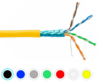 CAT5e Solid shielded 24AWG FT4