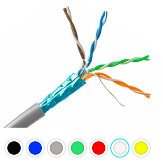 CAT6 Solid Shielded 24AWG FT4 - 1000ft