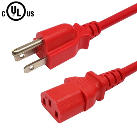 Power Cord 5-15P to IEC-C13 - 14AWG