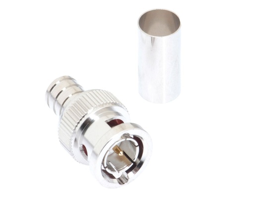 [BNC-10C] Connecteur BNC mâle à sertir - 75 OHM pour câble Belden 8281 Cablek# BVCX