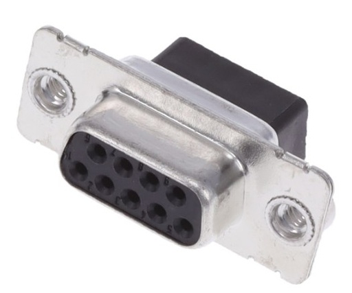 [CK09FCT] DB9 FEMALE W/4-40 THREADED HEX NUT CRIMP CONNECTOR