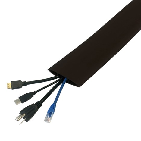 [DUCT-CG-ECO-6BK] 6' Floor Cable & Wire Cover Guard