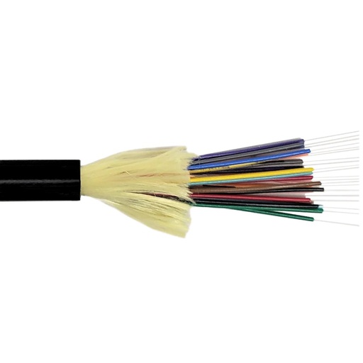 [FIB-IO5-12-OM4] 12-Fiber OM4 Multimode Fiber Optic Cable, Indoor/Outdoor, Tight Buffer OFNR