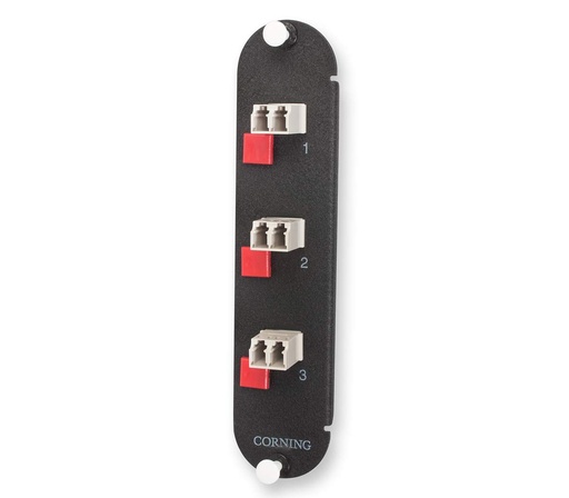 [FICCH-CP06-A8] CCH Panel, LC Adapters, 3 Duplex, 6 F, 62.5 µm Multimode (OM1)