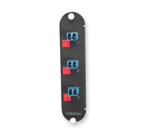 [FICCH-CP06-A9] CCH Panel, LC Adapters,3 Duplex, UPC, 6 Fiber, Single-Mode (OS2)
