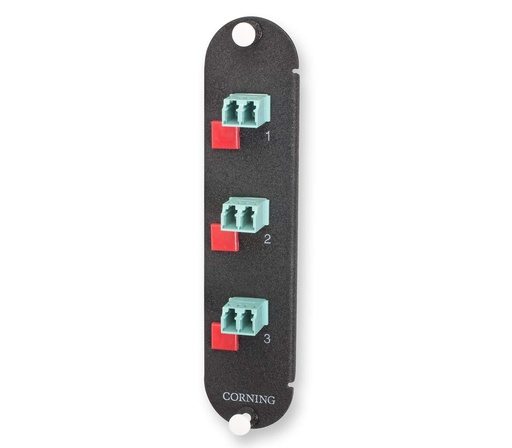 [FICCH-CP06-E4] CCH Panel, LC adapters, Duplex, 6 Fiber, 50 µm Multimode (OM3/4)