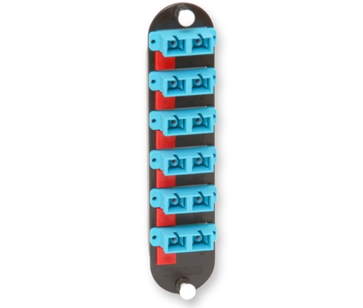 [FICCH-CP12-E7] CCH Panel, 12 Fiber SC, 10 Gig, Aqua (50µm OM3/OM4)