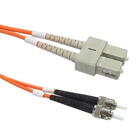 [FIZMC-SC/ST-3] 3m (10ft) SC to ST OM2 Mode Conditioning PVC (OFNR) Fiber Optic Patch Cable
