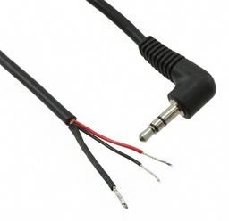 [MPMS90-OP-6] Câble 3.5mm angle droit vers ouvert 6 pieds