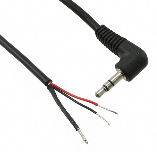 [MPMS90-OP-6] 3.5mm 90DEG PLUG - OPEN 6 FT