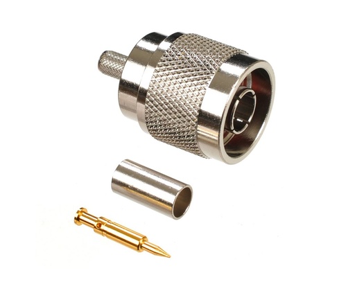 [NS-LLR195] N-Type Male Crimp Connector for RG58 (LLR-195) 50 Ohm