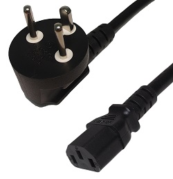 [PCC-DEN/C13-2M] Power Cord AFSNIT 107-2-D1 (Denmark) to C13 - H05VV-F 1.0 (10A 250V)