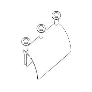 [PCPI-12101-701] Goutte de rayon de piste de câble noir 10,25" W CPI 12101-701