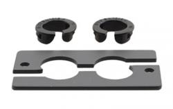 [PKR-WCP-2] Wall Plate Insert — Dual Cable Pass–Through