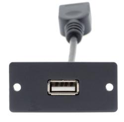 [PKR-WU-AA] Insertion de plaque murale − USB (A/A)