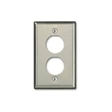 [PLV-D6710-1S2] Single-Gang Stainless Steel DURAPORT™ Industrial Wallplate, 2-Port
