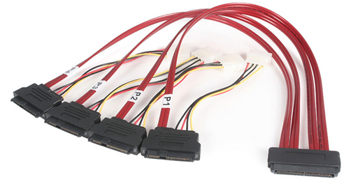 [SAS32-4SATA26-S] SAS 32/4 SATA22+4 PIN PWR-0.5M
