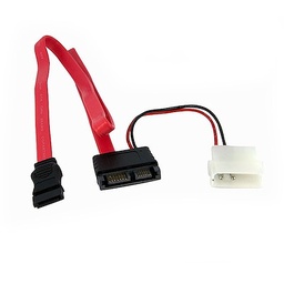 [SATA-SL-DP-20] Câble d'alimentation de données SATA Slimline 20"