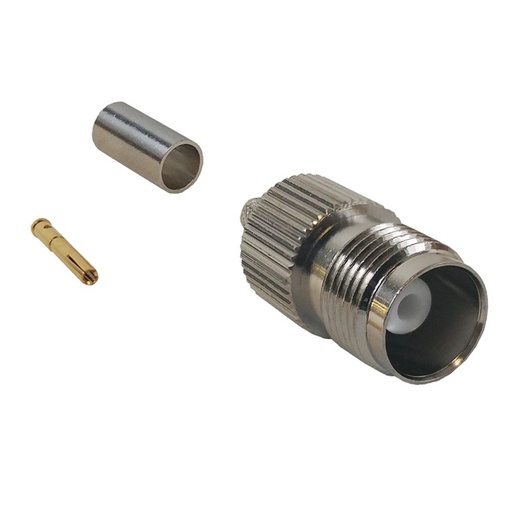 [TNCF-LLR195] Connecteur à sertir femelle TNC pour RG58 (LMR-195) 50 Ohm