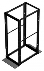 [TR-DC4R24] Armature ouverte double de rateliers, à profondeur ajustable,  24U 19" 