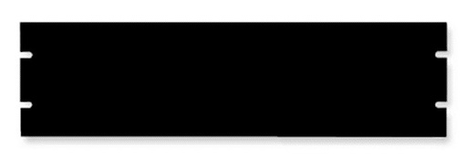 [TR-FEB2] 19", 2U, Blank Spacer Panel, Steel, Black